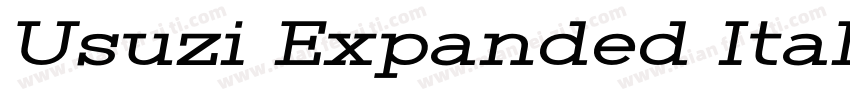 Usuzi Expanded Italic Expanded Ital字体转换